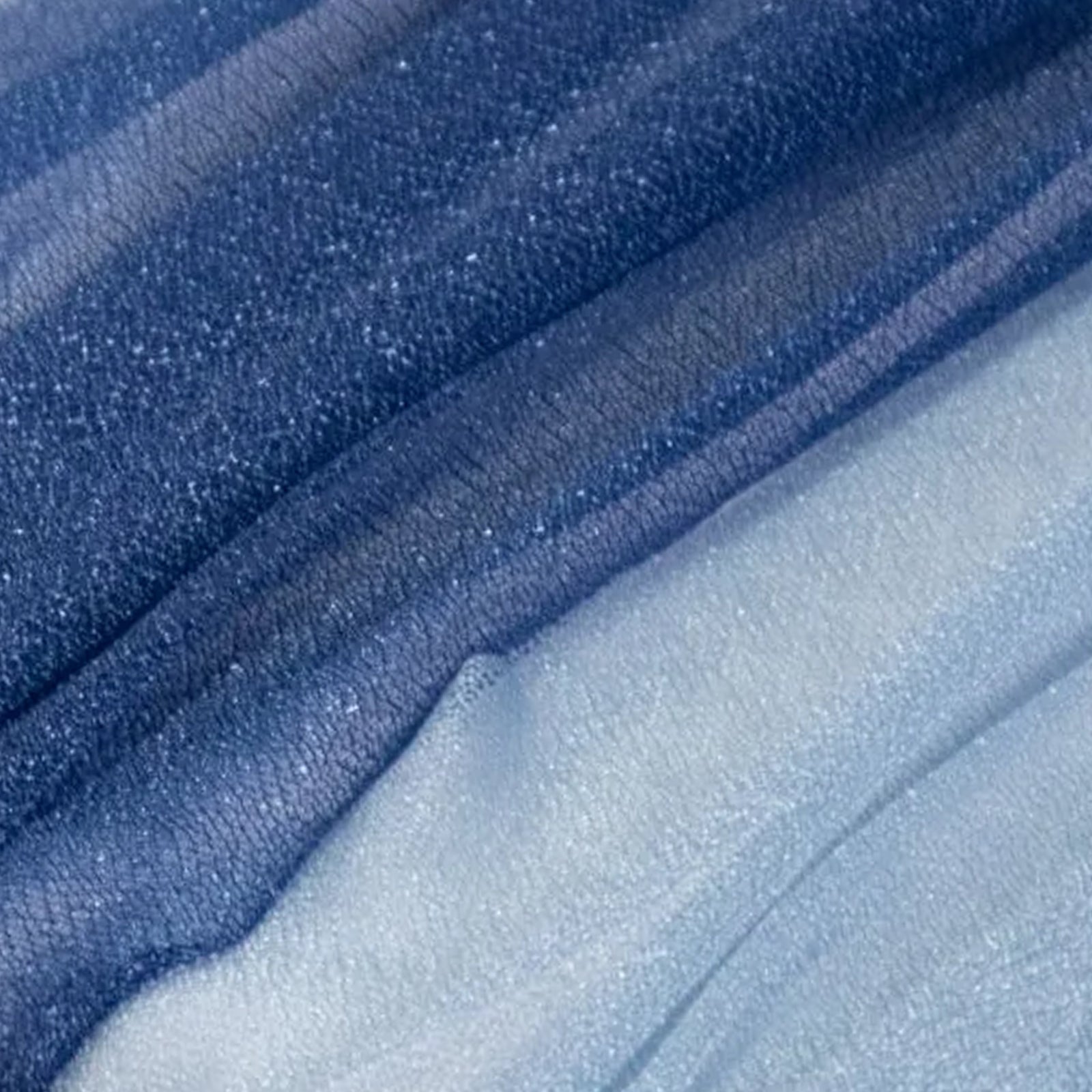 20-Pack Sheer Chair Drape Decor in Navy Blue and Dusty Blue – 9ft Shimmer Sash, Wrinkle-Free