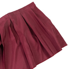 Portable Stage Skirt Burgundy Polyester Platform Skirting Cloth for Events, Performances & Wedding Staging - 16"x10ft