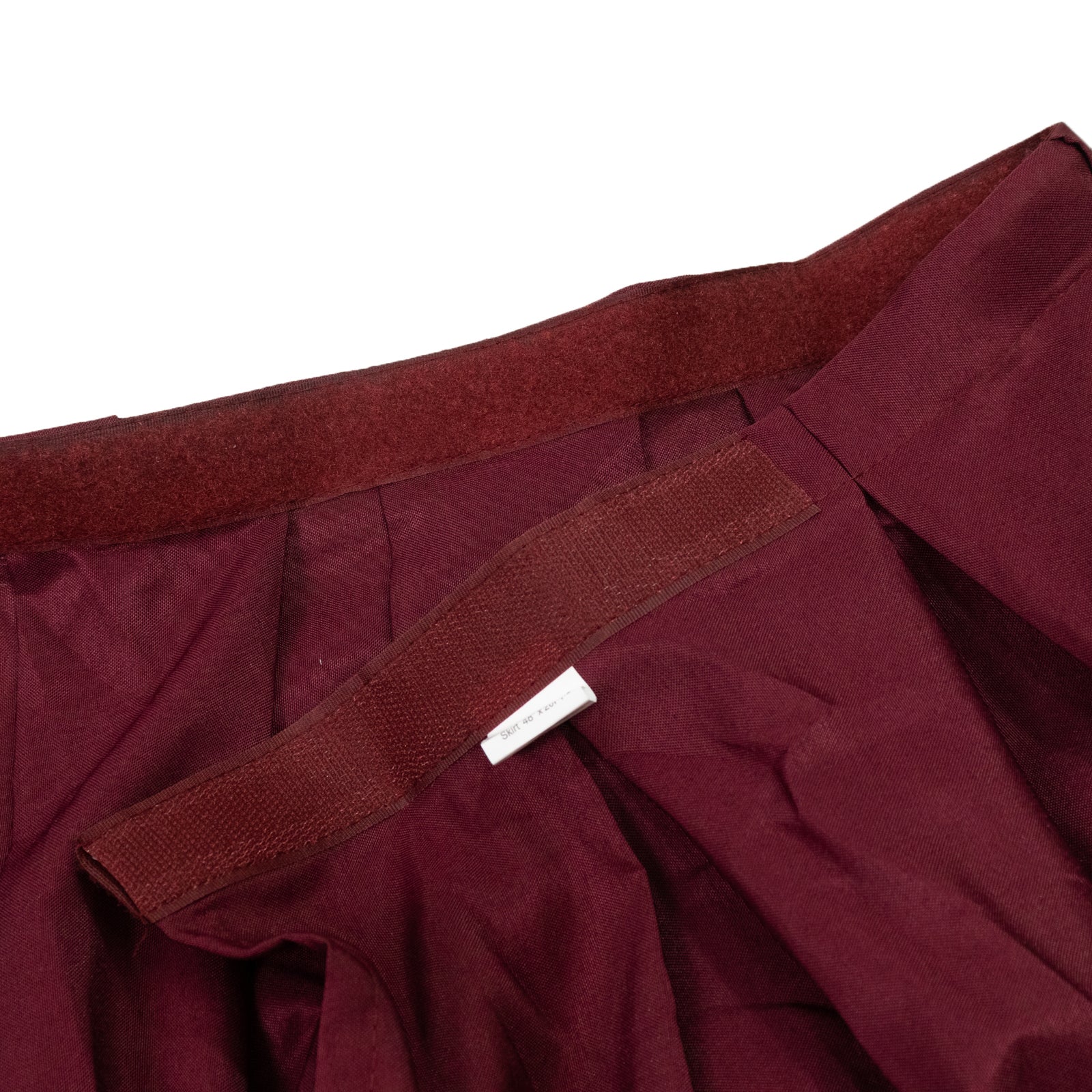 Portable Stage Skirt Burgundy Polyester Platform Skirting Cloth for Events, Performances & Wedding Staging - 48"x20ft