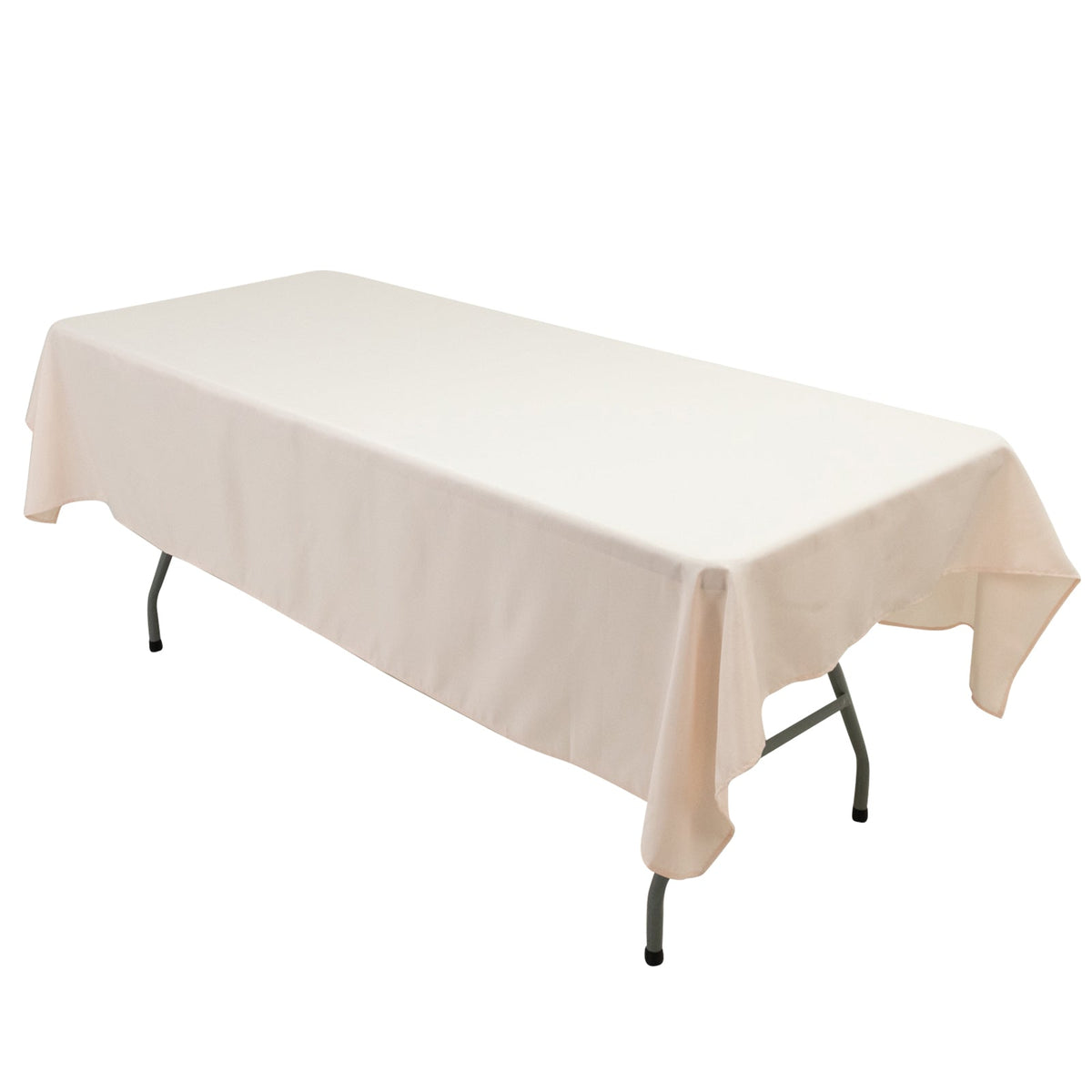 Polyester Tablecloth 60"×84" Blush – Rectangle, Washable & Wrinkle-Resistant, Perfect for Parties