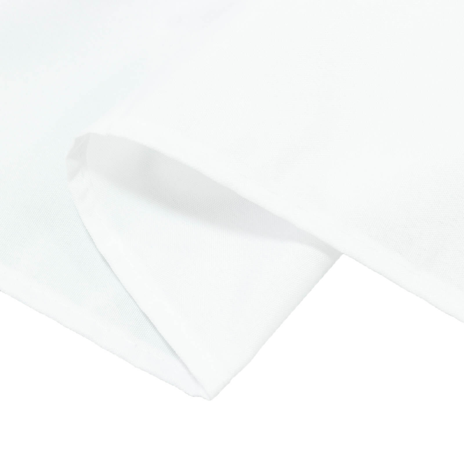 Polyester Tablecloth 60"×84" White – Rectangle, Washable & Wrinkle-Resistant, Perfect for Parties