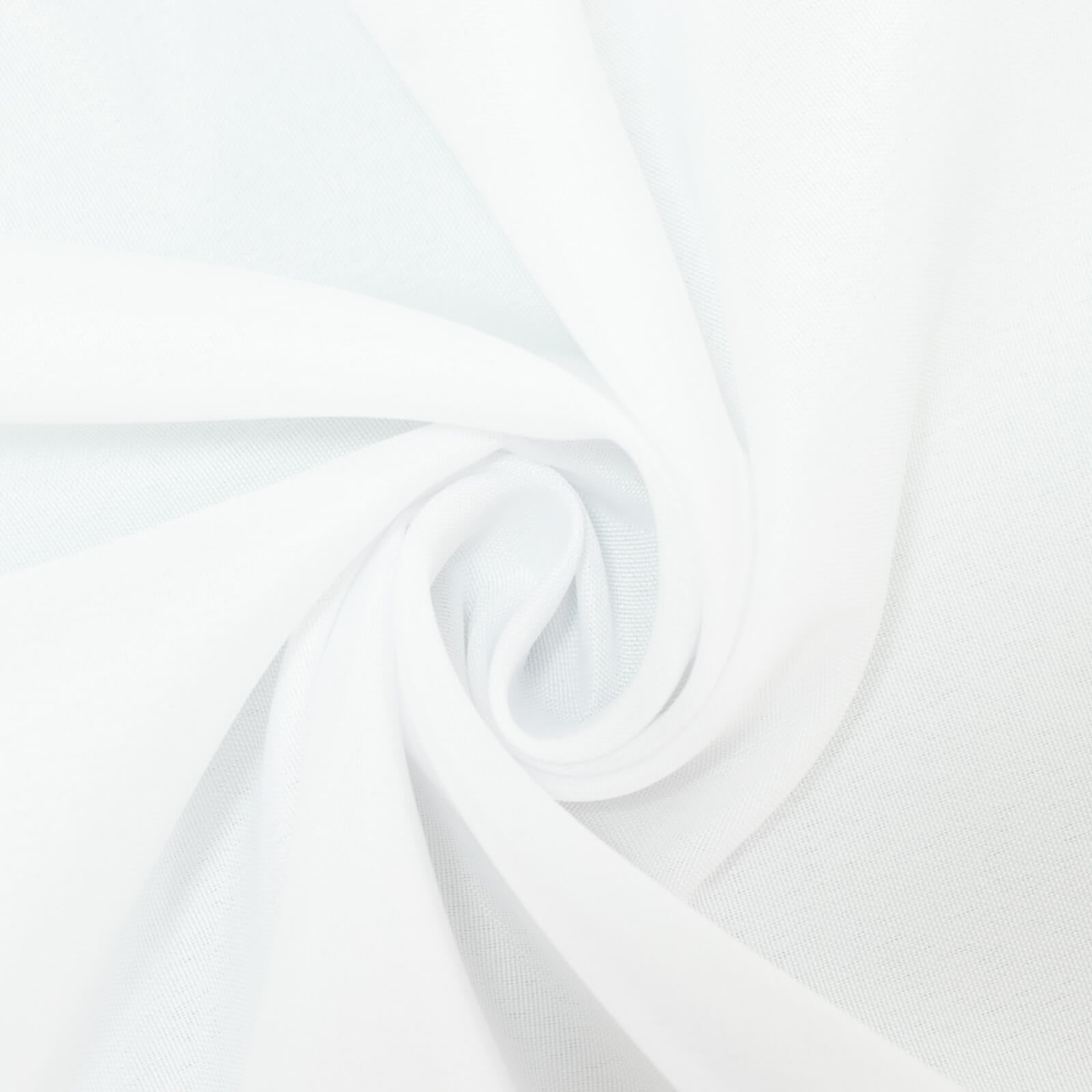 Polyester Tablecloth 60"×84" White – Rectangle, Washable & Wrinkle-Resistant, Perfect for Parties