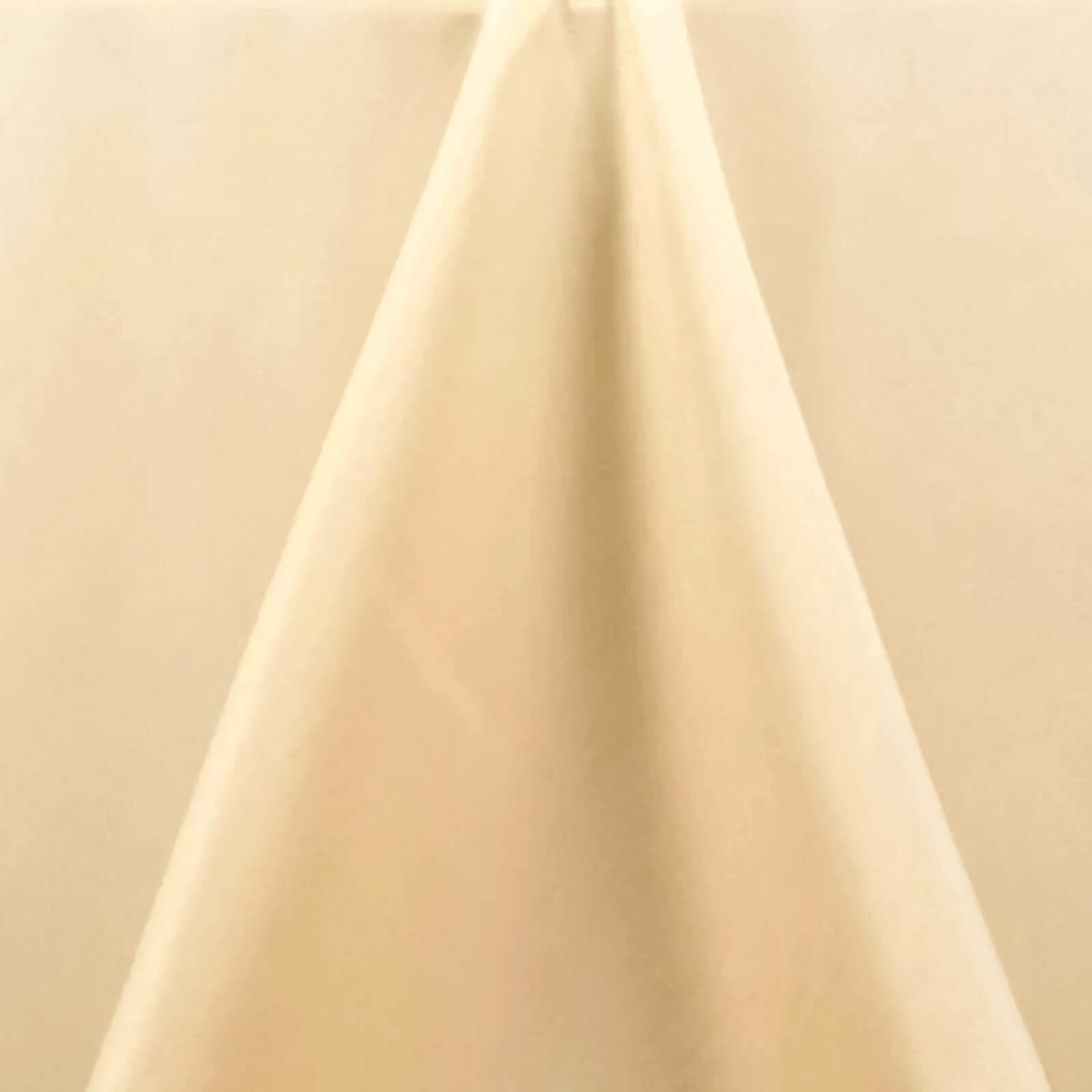 Premium Polyester 90"x132" Rectangle Tablecloth Beige - Seamless 220GSM Stain-Resistant Table Cover