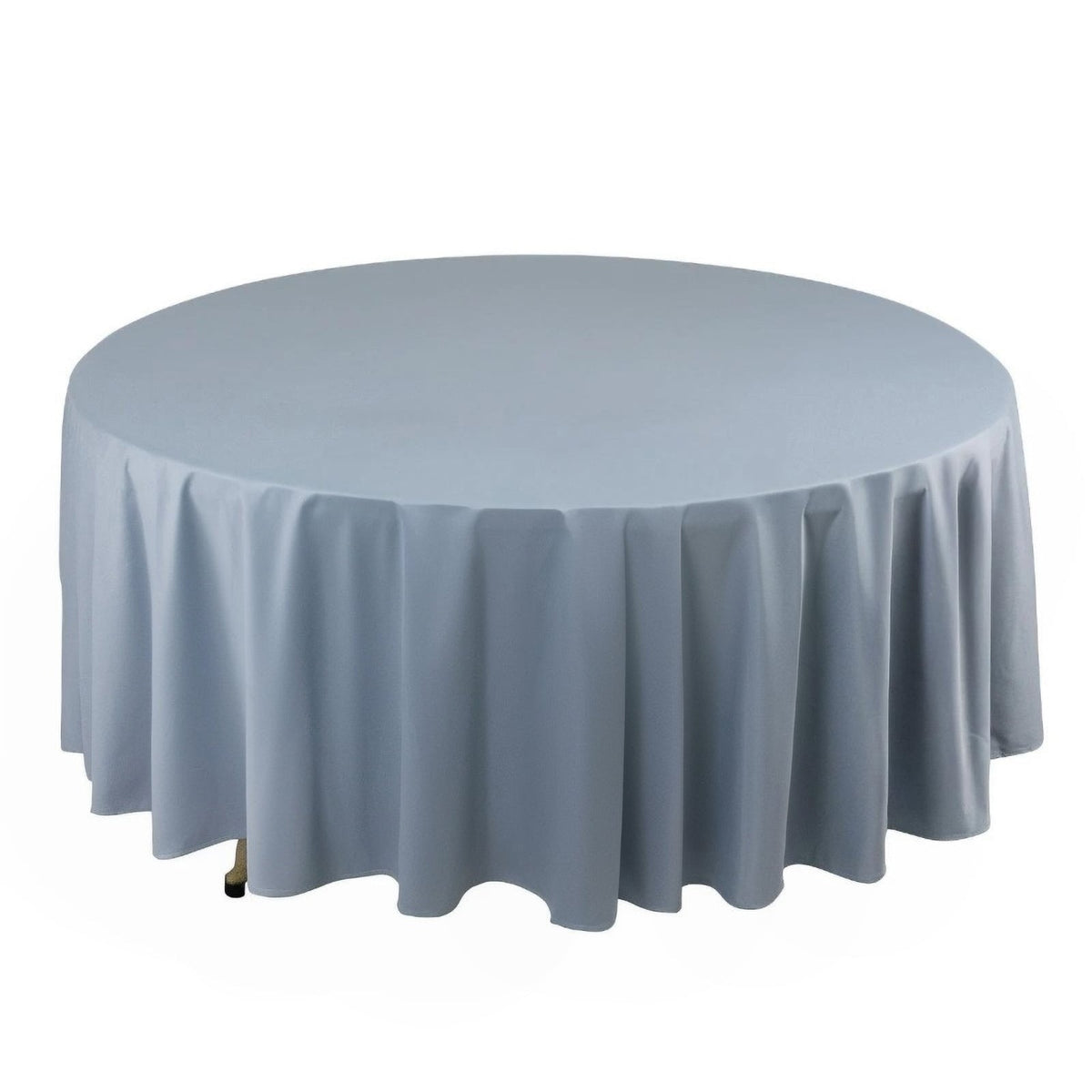 Scuba Round 108" Tablecloth Dusty Blue - Wrinkle Free & Stain Resistant Table Cover