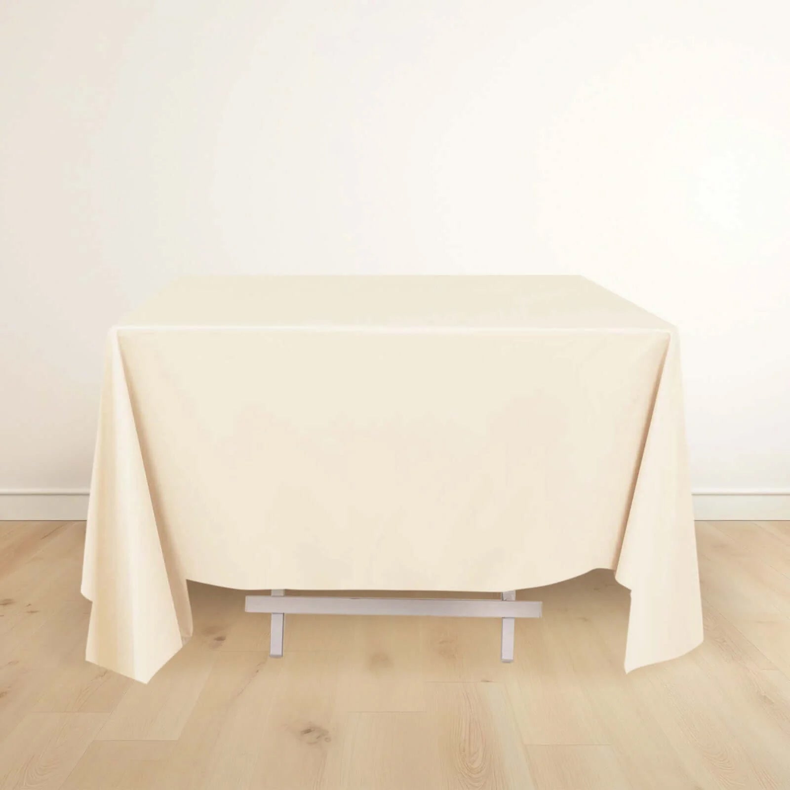 Scuba Square 70"x70" Tablecloth Beige - Wrinkle Free & Stain Resistant Table Cover