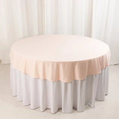 Scuba Round 70" Tablecloth Blush - Wrinkle Free & Stain Resistant Table Cover