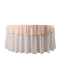 Scuba Round 70" Tablecloth Blush - Wrinkle Free & Stain Resistant Table Cover