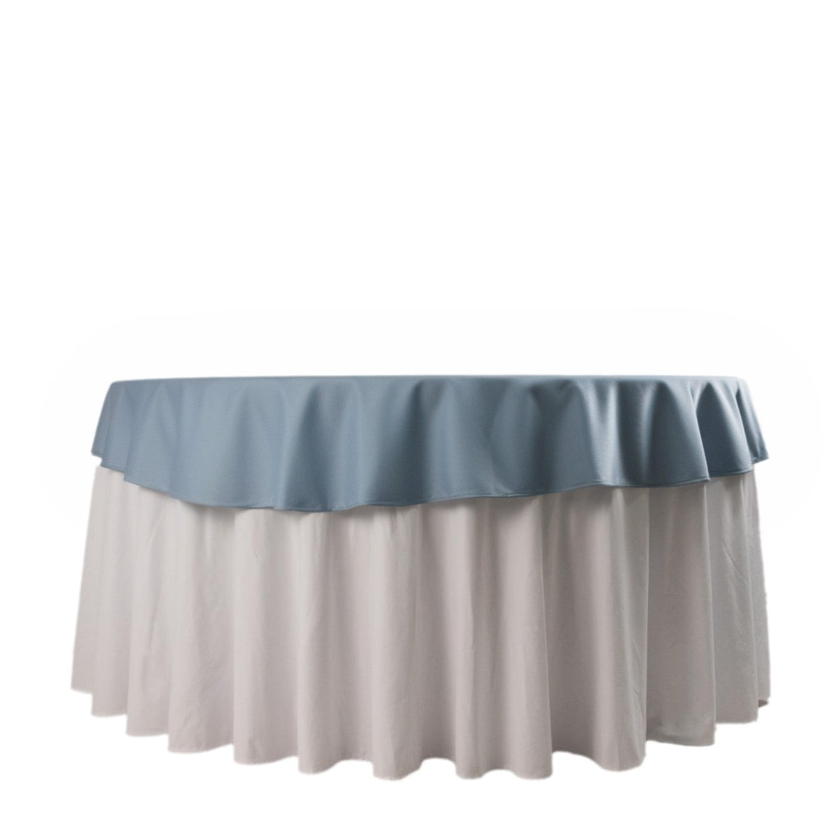 Scuba Round 70" Tablecloth Dusty Blue - Wrinkle Free & Stain Resistant Table Cover