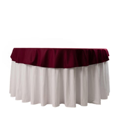 Scuba Round 70" Tablecloth Burgundy - Wrinkle Free & Stain Resistant Table Cover