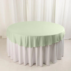 Scuba Round 70" Tablecloth Sage Green - Wrinkle Free & Stain Resistant Table Cover