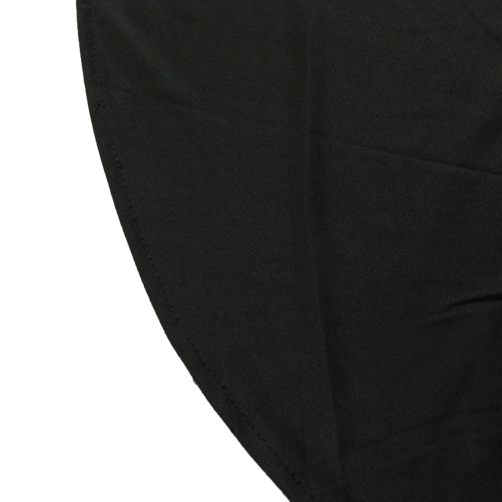 Scuba Rectangular 90"x132" Tablecloth Black with Rounded Corners – Seamless, Wrinkle Free & Stain Resistant Table Cover