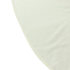 Scuba Rectangular 90"x132" Tablecloth Ivory with Rounded Corners – Seamless, Wrinkle Free & Stain Resistant Table Cover