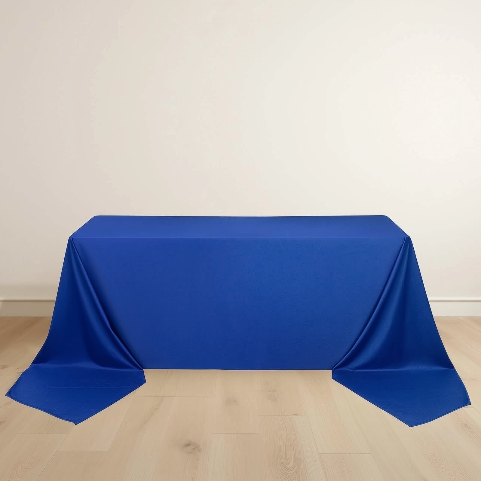 Scuba Rectangular 90"x156" Tablecloth Royal Blue - Wrinkle Free, Stain Resistant & Seamless Table Cover