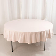 Scuba Round 90" Tablecloth Blush - Wrinkle Free & Stain Resistant Table Cover