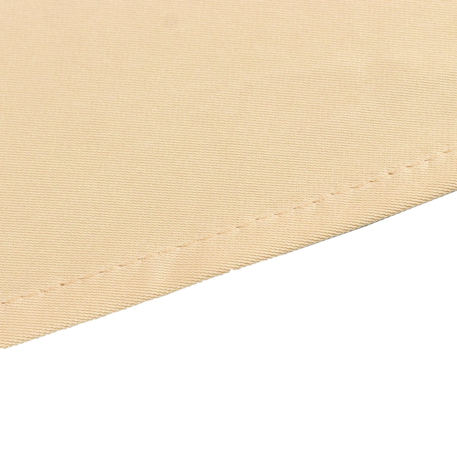 Scuba Round 90" Tablecloth Beige - Wrinkle Free & Stain Resistant Table Cover