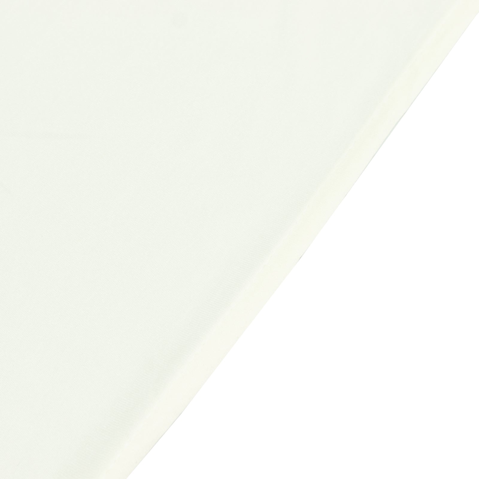 6ft Scuba Rectangular Fitted Tablecloth Ivory – Wrinkle-Free, Stain Resistant