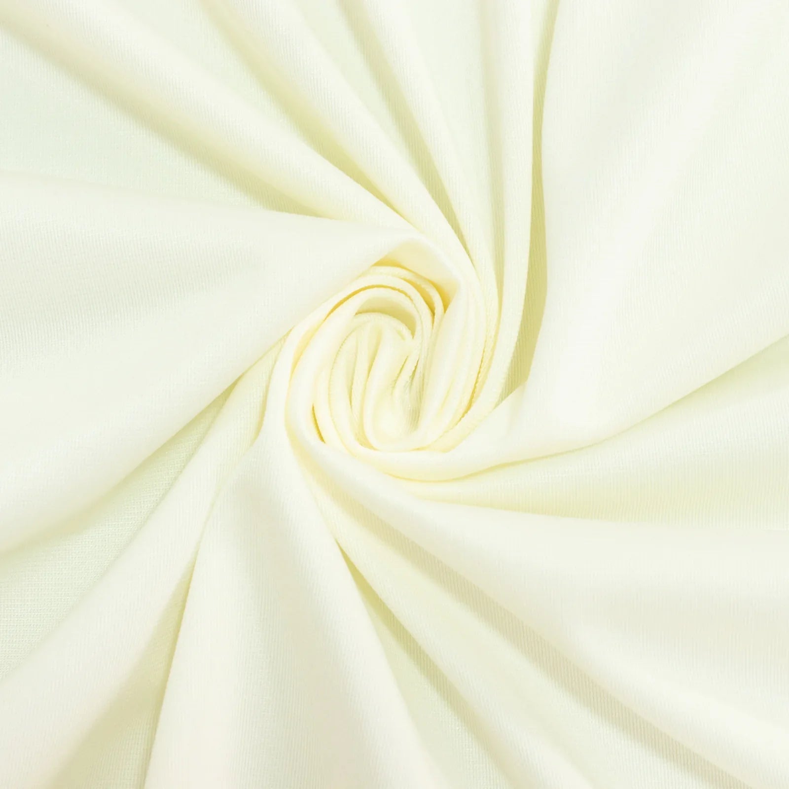 8ft Scuba Rectangular Fitted Tablecloth Ivory – Wrinkle-Free, Stain Resistant