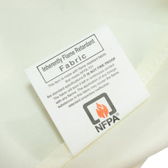 Fire Retardant Scuba Tablecloth – 60"x102" Rectangle Ivory, Wrinkle Free, Stain Resistant Polyester Cover