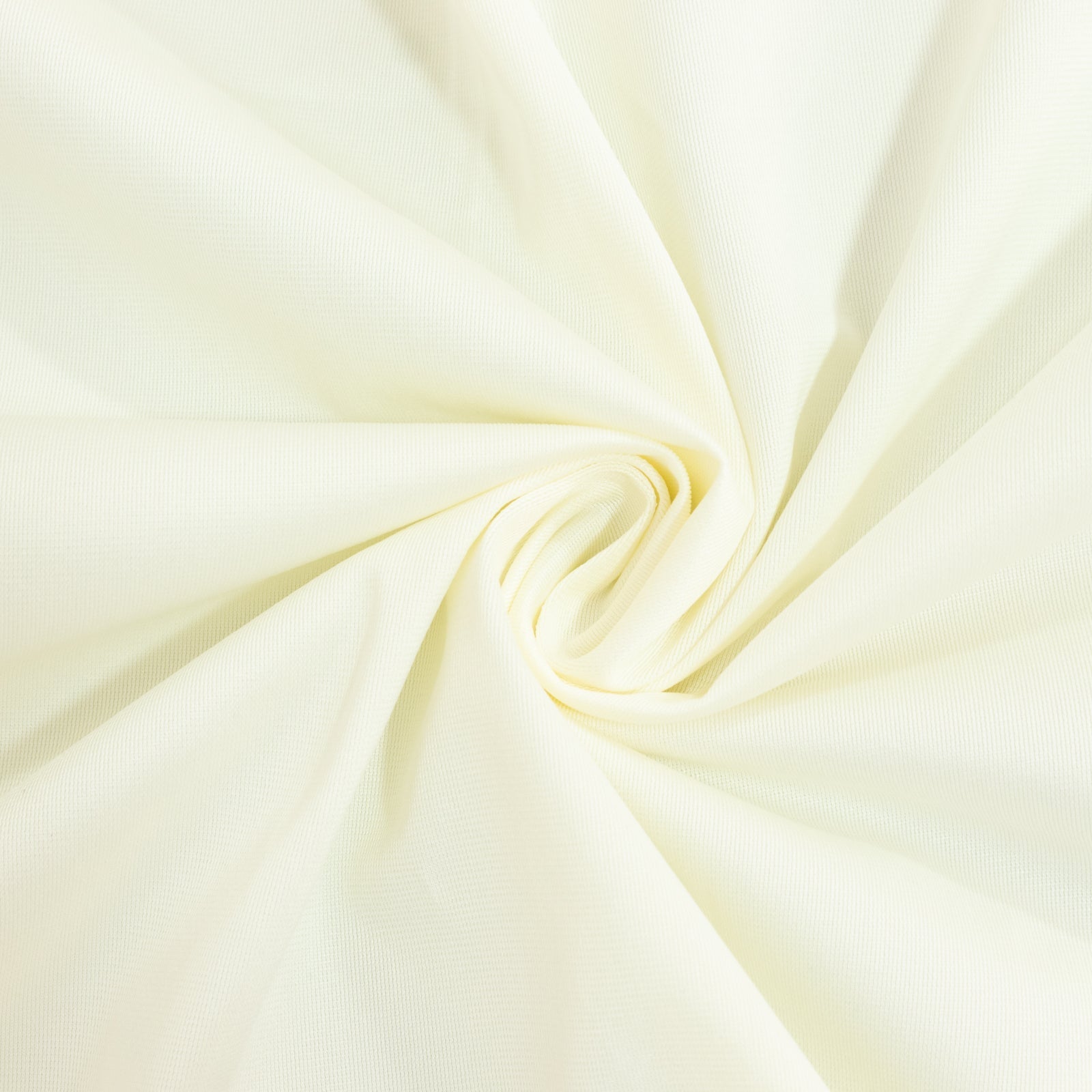 Fire Retardant Scuba Tablecloth – 60"x102" Rectangle Ivory, Wrinkle Free, Stain Resistant Polyester Cover