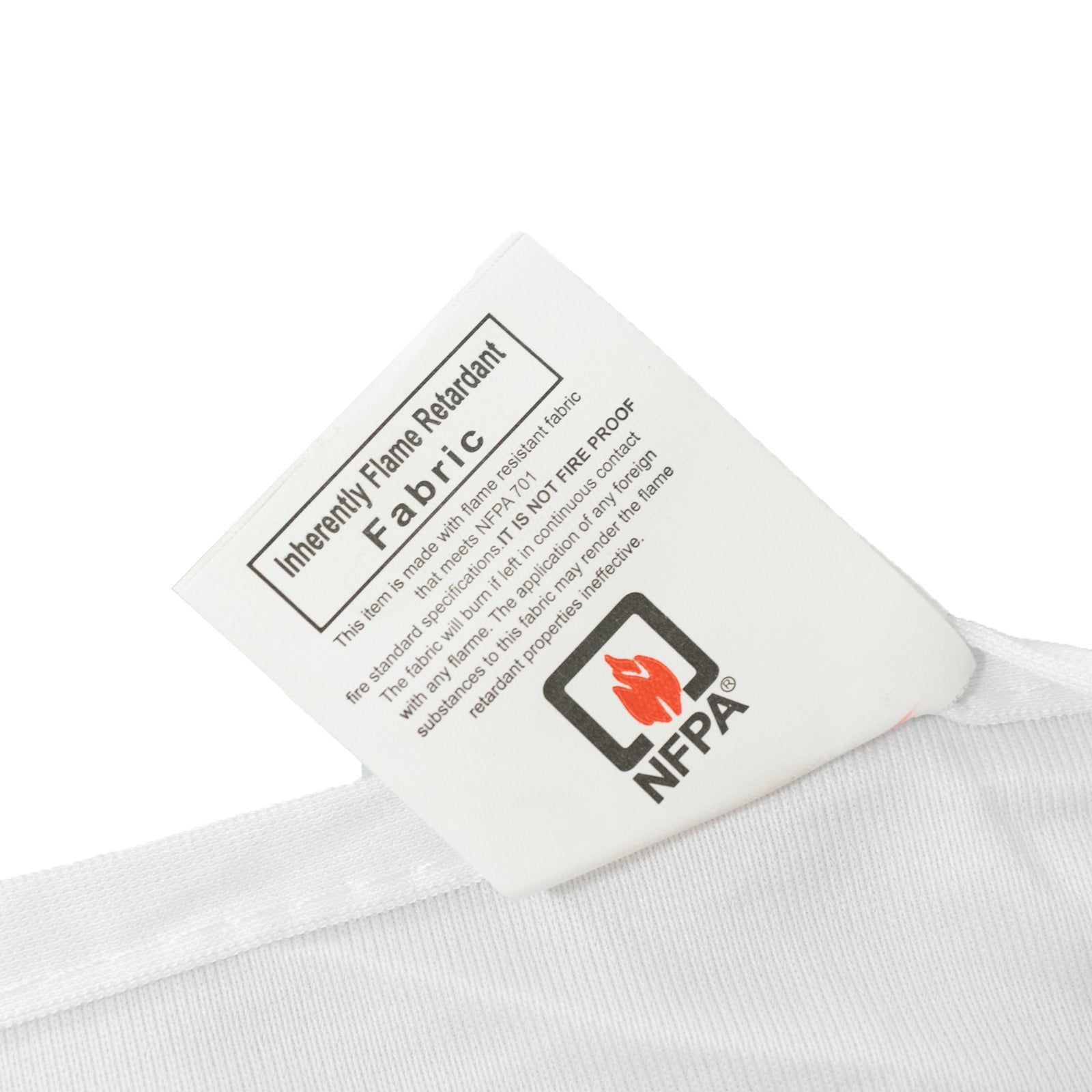 Fire Retardant Scuba Tablecloth – 60"x102" Rectangle White, Wrinkle Free, Stain Resistant Polyester Cover