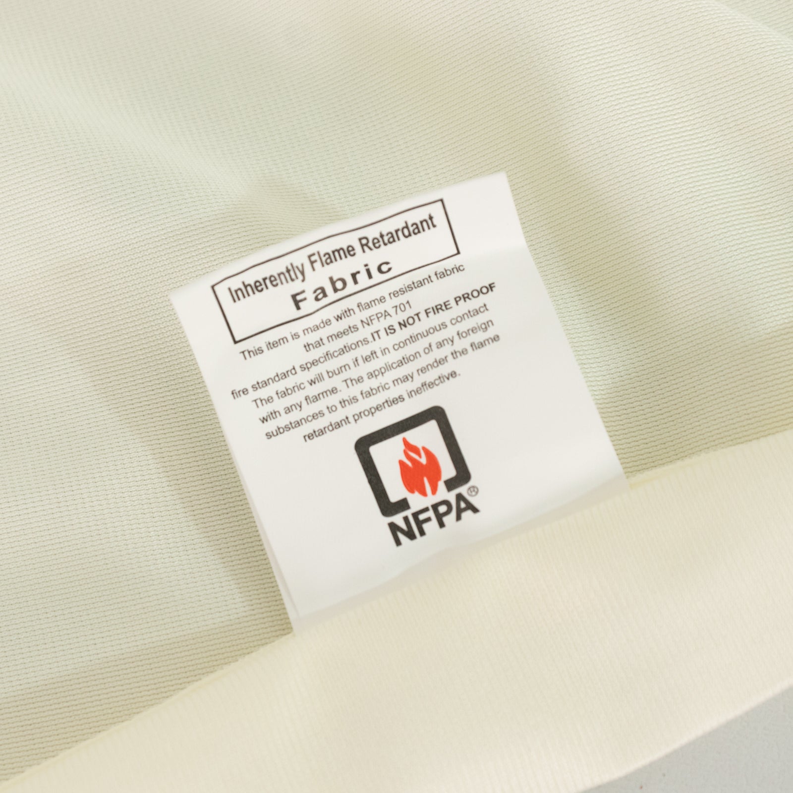 Fire Retardant Scuba Tablecloth – 60"x126" Rectangle Ivory, Wrinkle Free, Stain Resistant Polyester Cover
