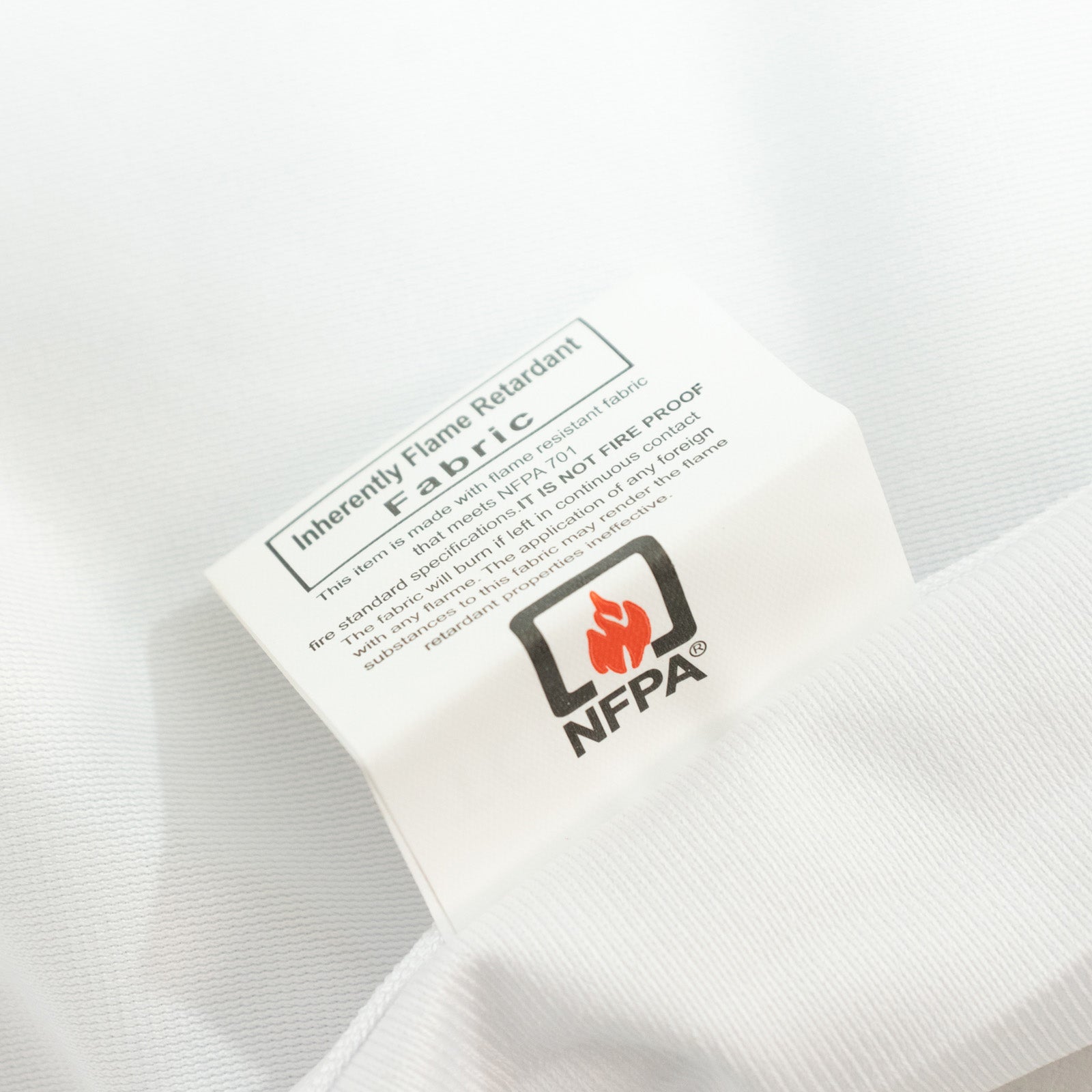 Fire Retardant Scuba Tablecloth – 90"x132" Rectangle White, Wrinkle Free, Stain Resistant, Seamless Polyester Cover