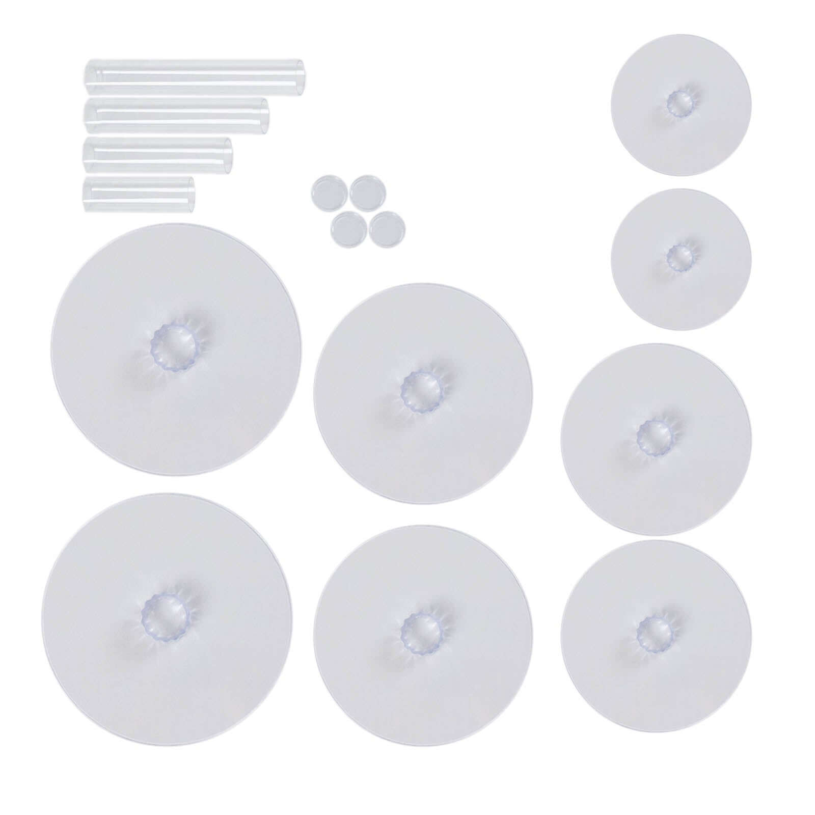 4-Tier Acrylic XL Cake Stand Set Clear - Assorted Sizes for Buffet Party Tables