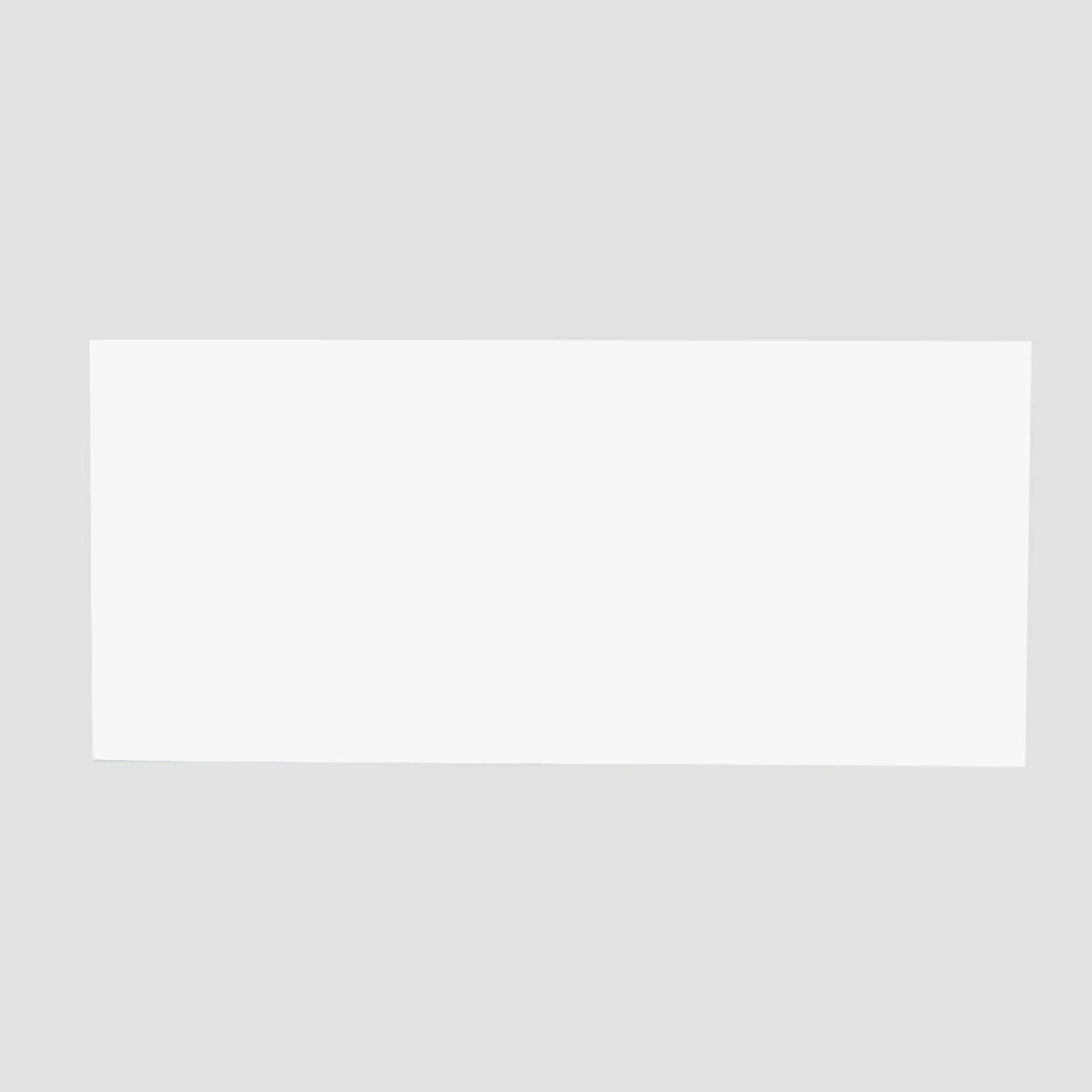 2-Pack Acrylic Plexiglass Sheets Rectangular Side Plates White - Protective Film Coating 32"x11"