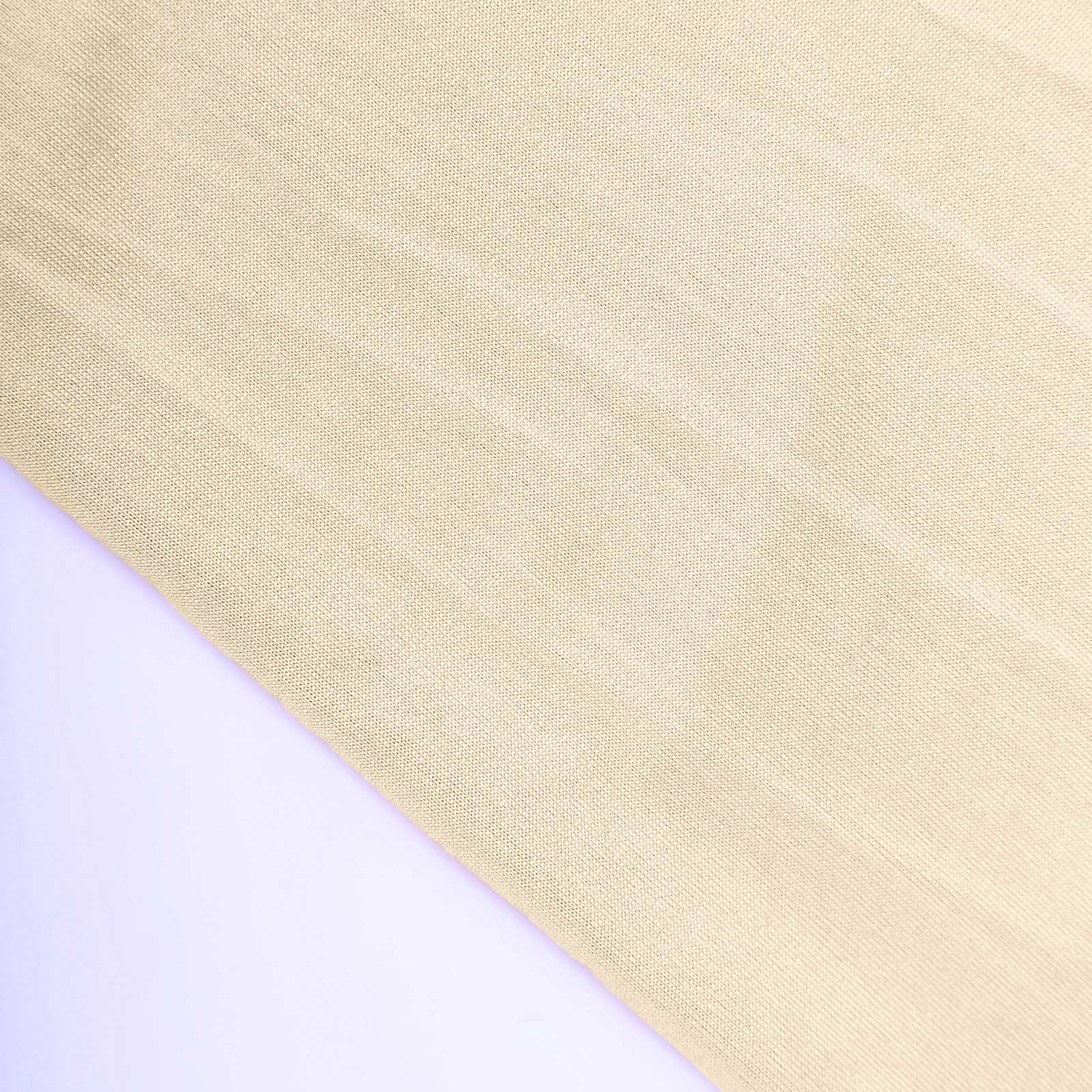 8ft Beige Spandex Fitted Open Arch Wedding Arch Cover, Double-Sided U-Shaped Backdrop Slipcover