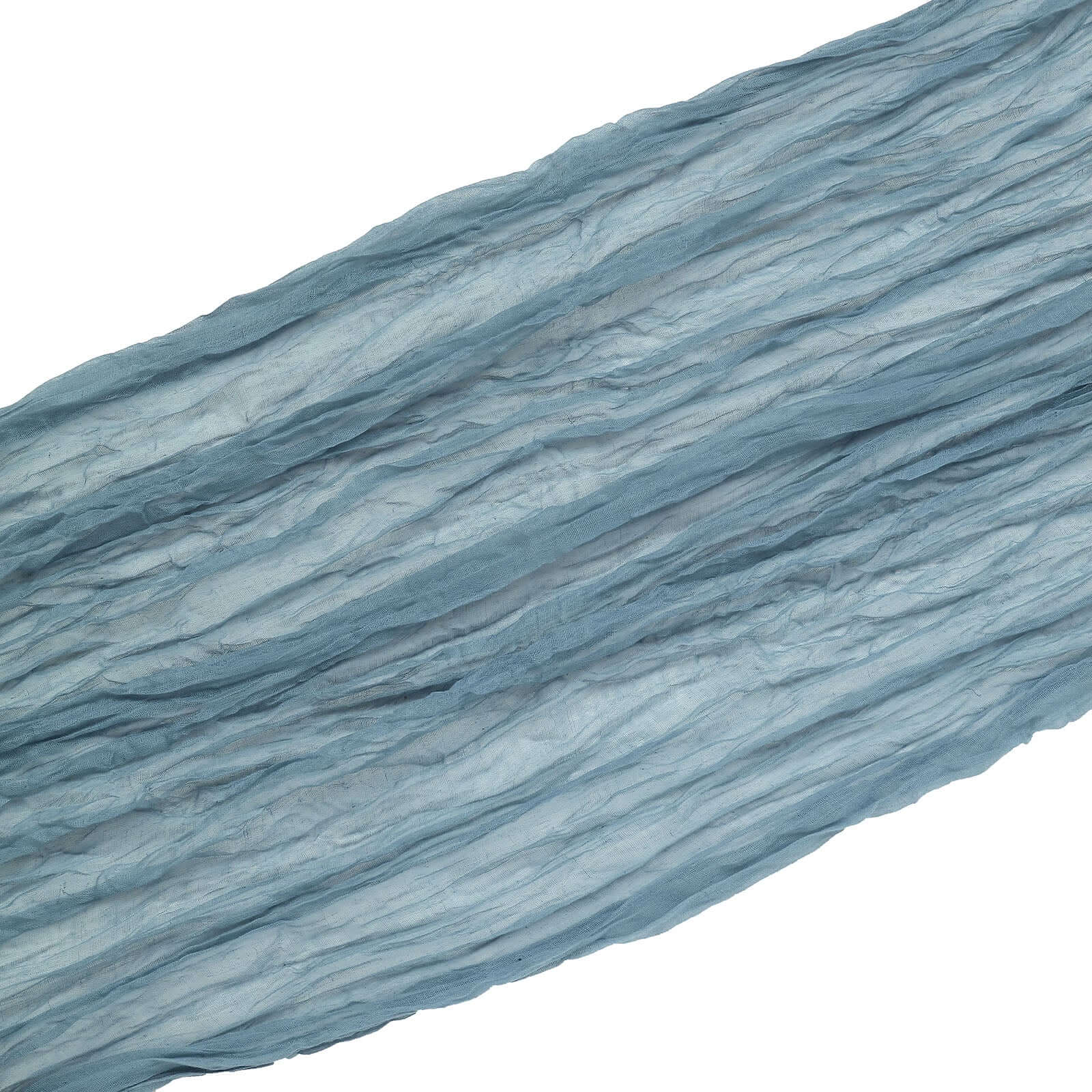 20ft Dusty Blue Gauze Cheesecloth Fabric Wedding Arch Drapery, Window Scarf Valance, Boho Decor Arbor Curtain Panel