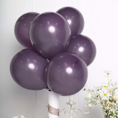 25 Pack 10" Matte Pastel Violet Amethyst Helium Air Latex Balloons