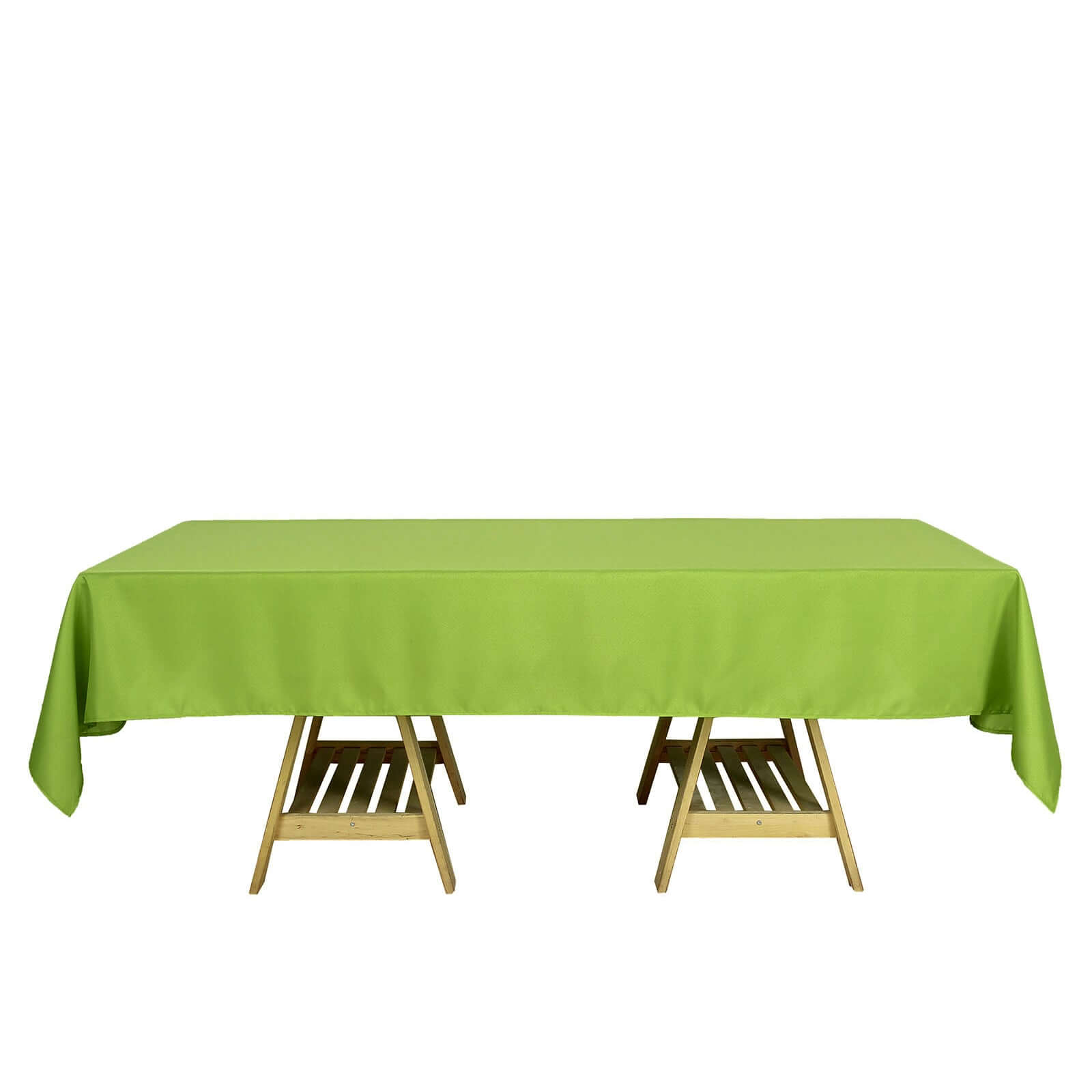 Polyester 60"x102" Rectangle Tablecloth Apple Green - Durable and Stylish Table Cover