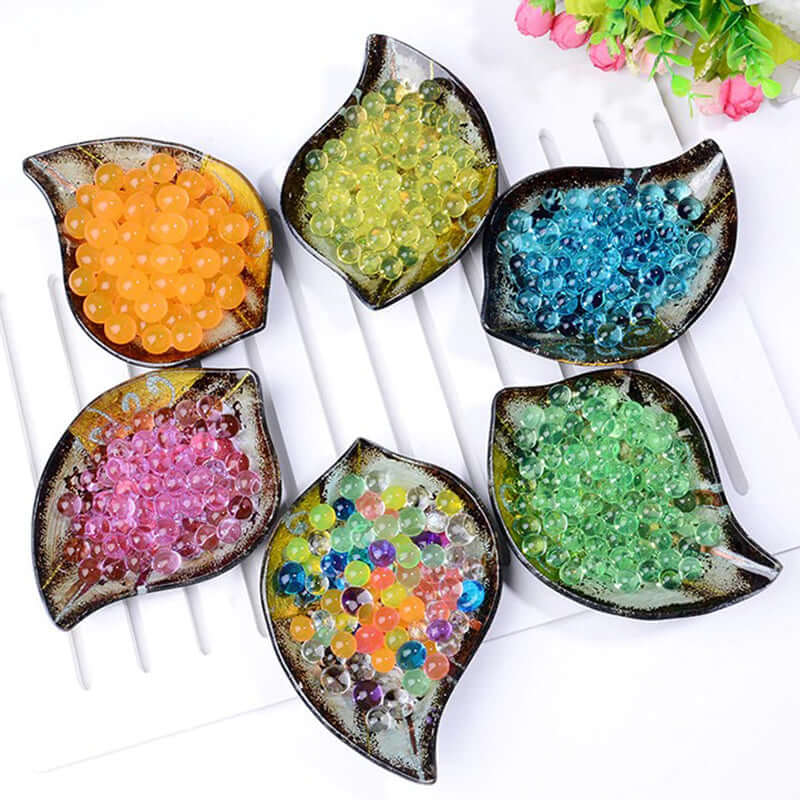 Water Gel Beads Vase Filler Clear - Large Nontoxic Jelly Balls for Floating Candles & Floral Displays 10g