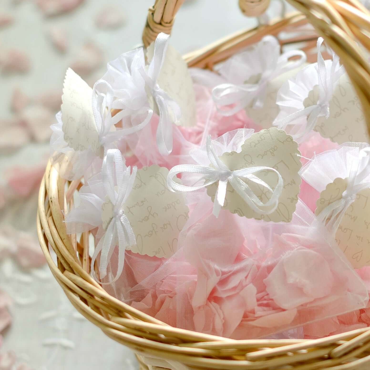 10 Pack 3"x4" Peach Organza Drawstring Wedding Party Favor Gift Bags - Clearance SALE