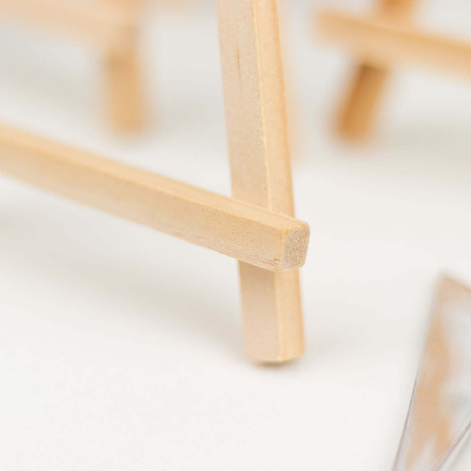 10-Pack Wooden Display Easel Stands DIY Small Design Natural - Rustic Place Card Table Number Holders 7"