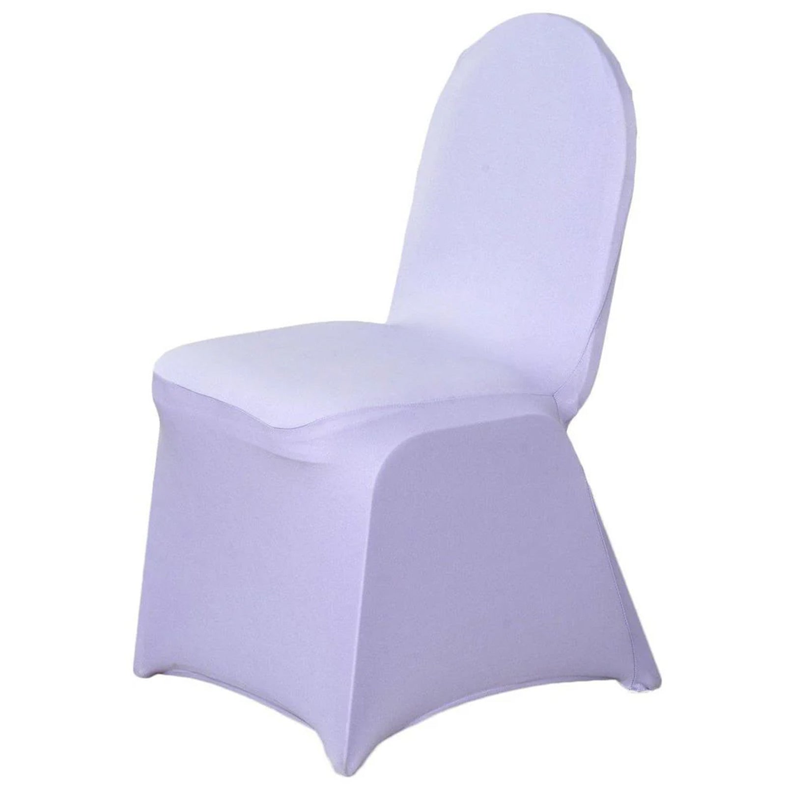 10 Pack Spandex Chair Covers for Banquet Chairs Lavender Lilac - Durable Reusable Stretch Slip-On Covers
