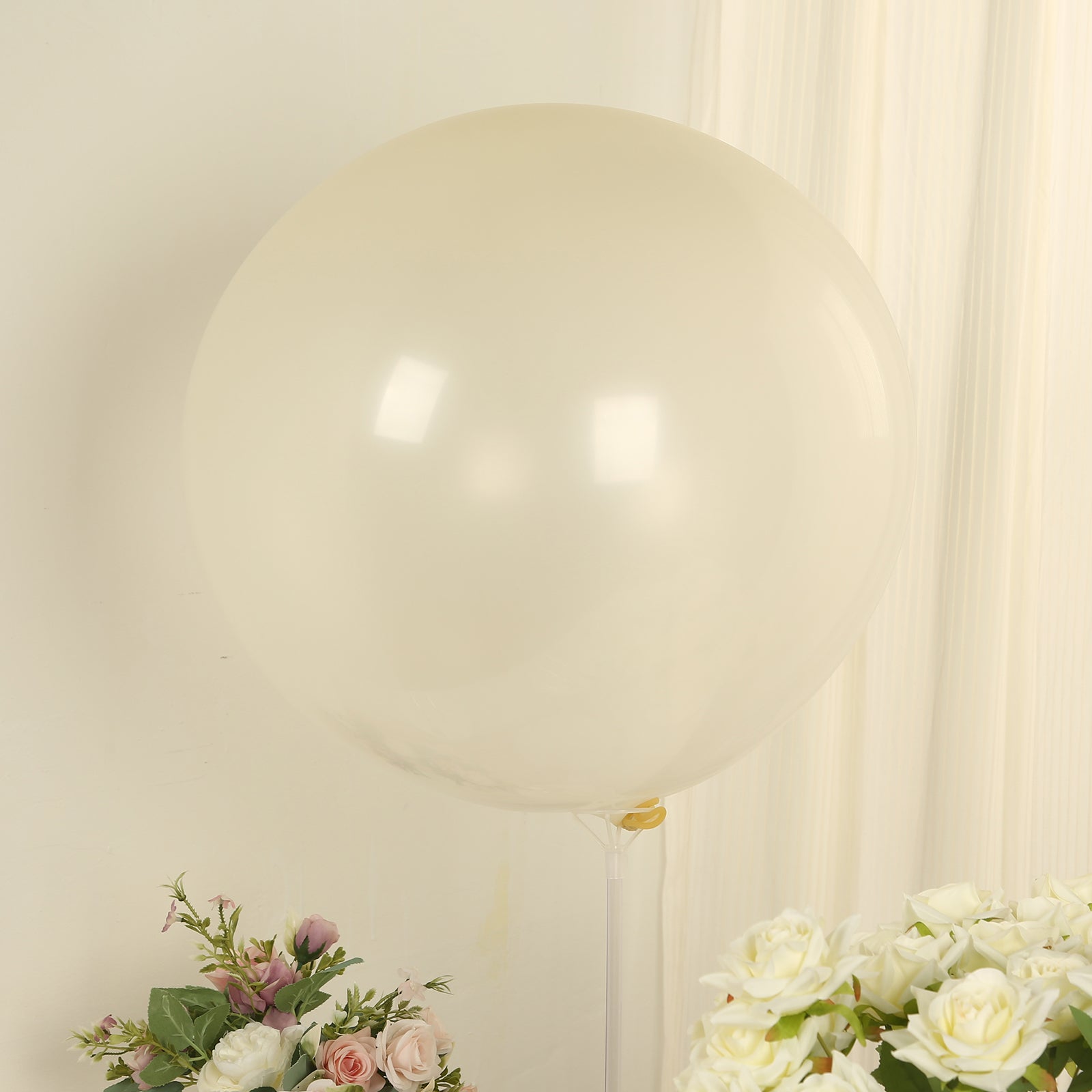 5 Pack Large Clear Biodegradable Balloons, 36" Thickened Extra Strong Eco-friendly Latex Helium Party Balloons