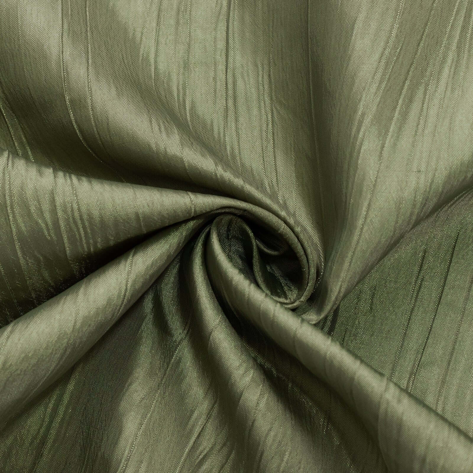 Taffeta 60"x102" Rectangle Tablecloth Dusty Sage Green - Accordion Crinkle Table Cover