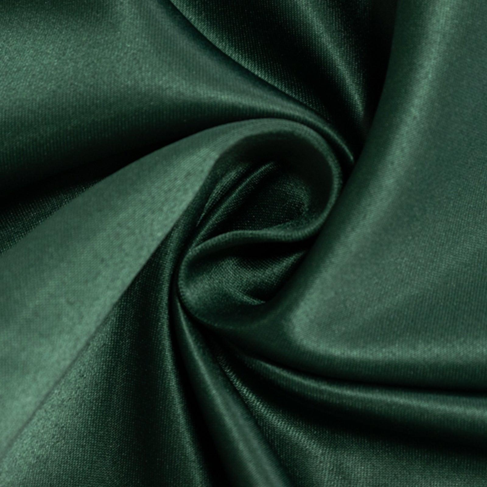 Lamour Satin 120" Round Tablecloth Hunter Emerald Green - Seamless Table Cover with Soft Tempered Sheen