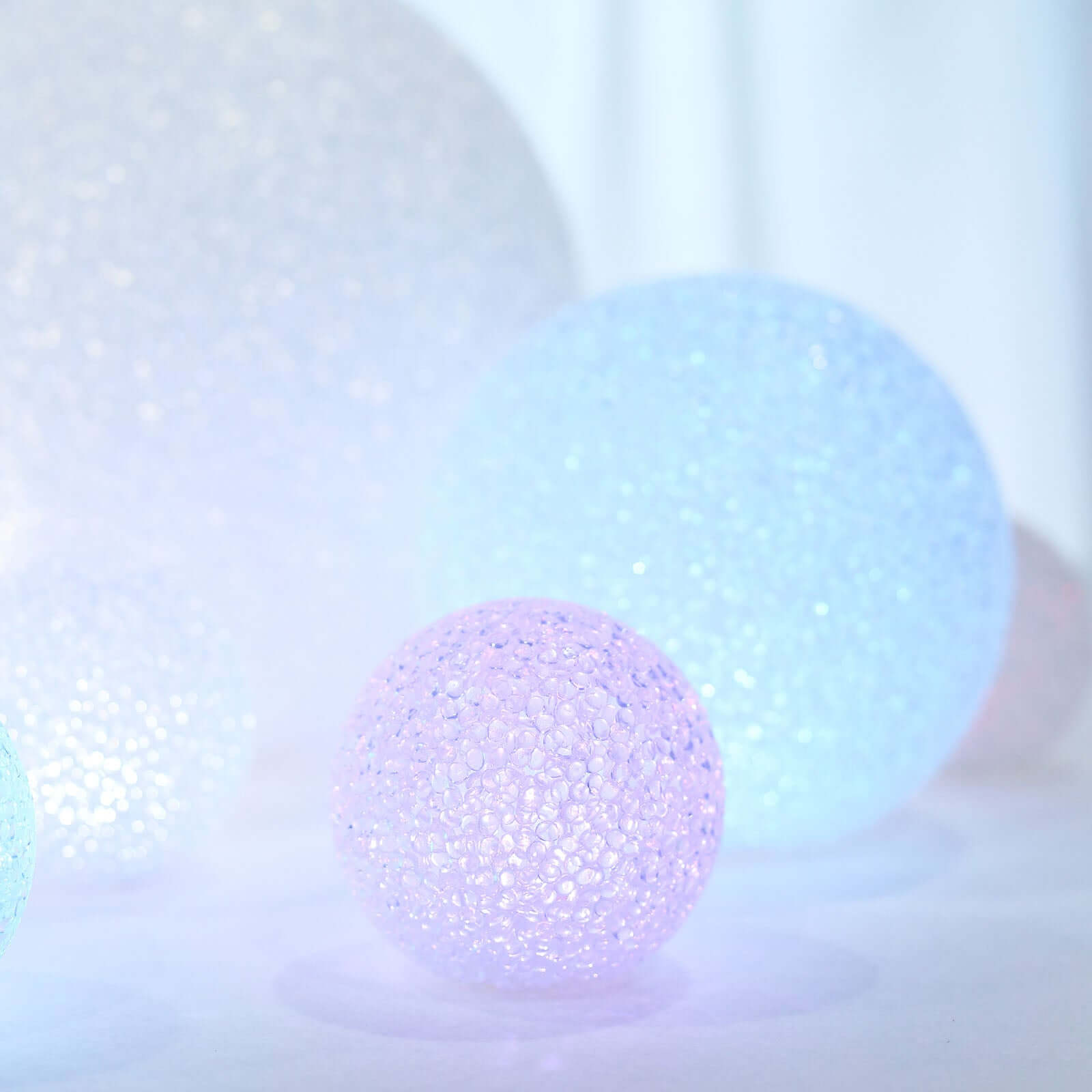 4-Pack LED Mini Light Globes Color Changing - Battery Operated Ball Centerpiece Fillers 3"