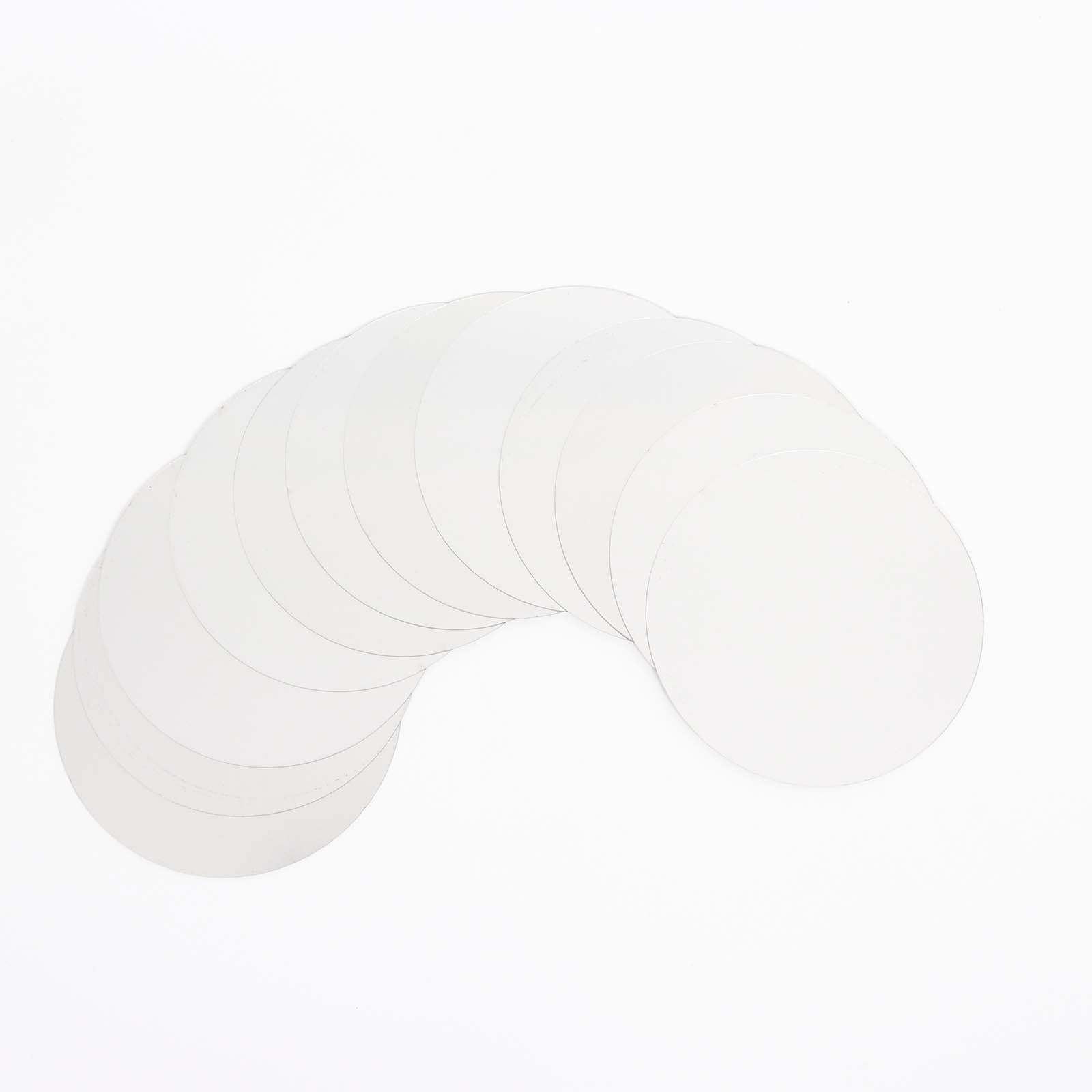 12 Pack Round Acrylic Mirror Wall Stickers, 6" Removable Wall Decals For Home Decor