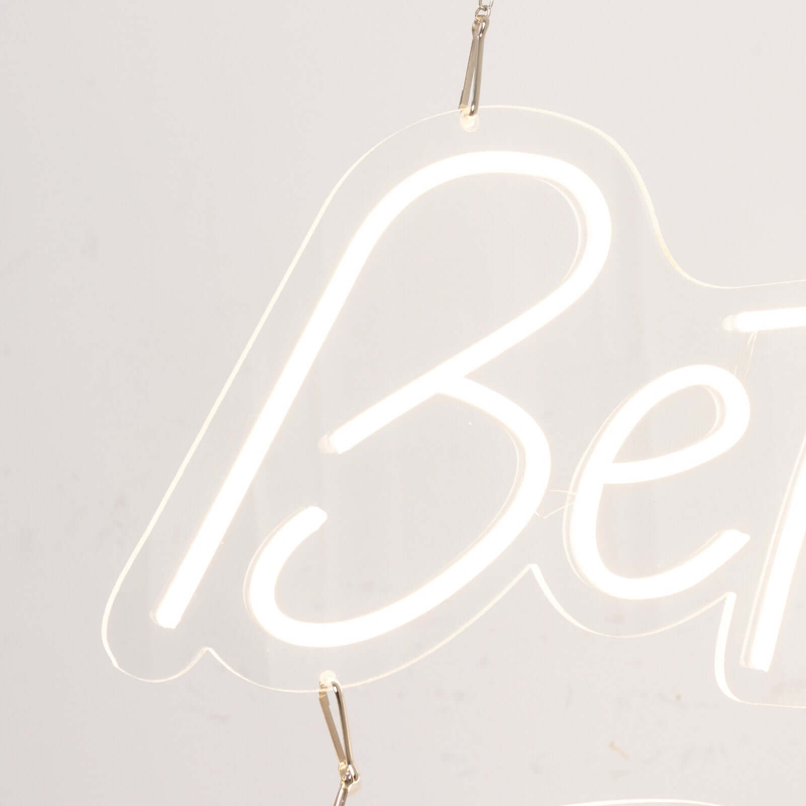 32" Better Together LED Neon Light Sign for Party or Home Wall Decor, Warm White Reusable Hanging Light With 5ft Chain