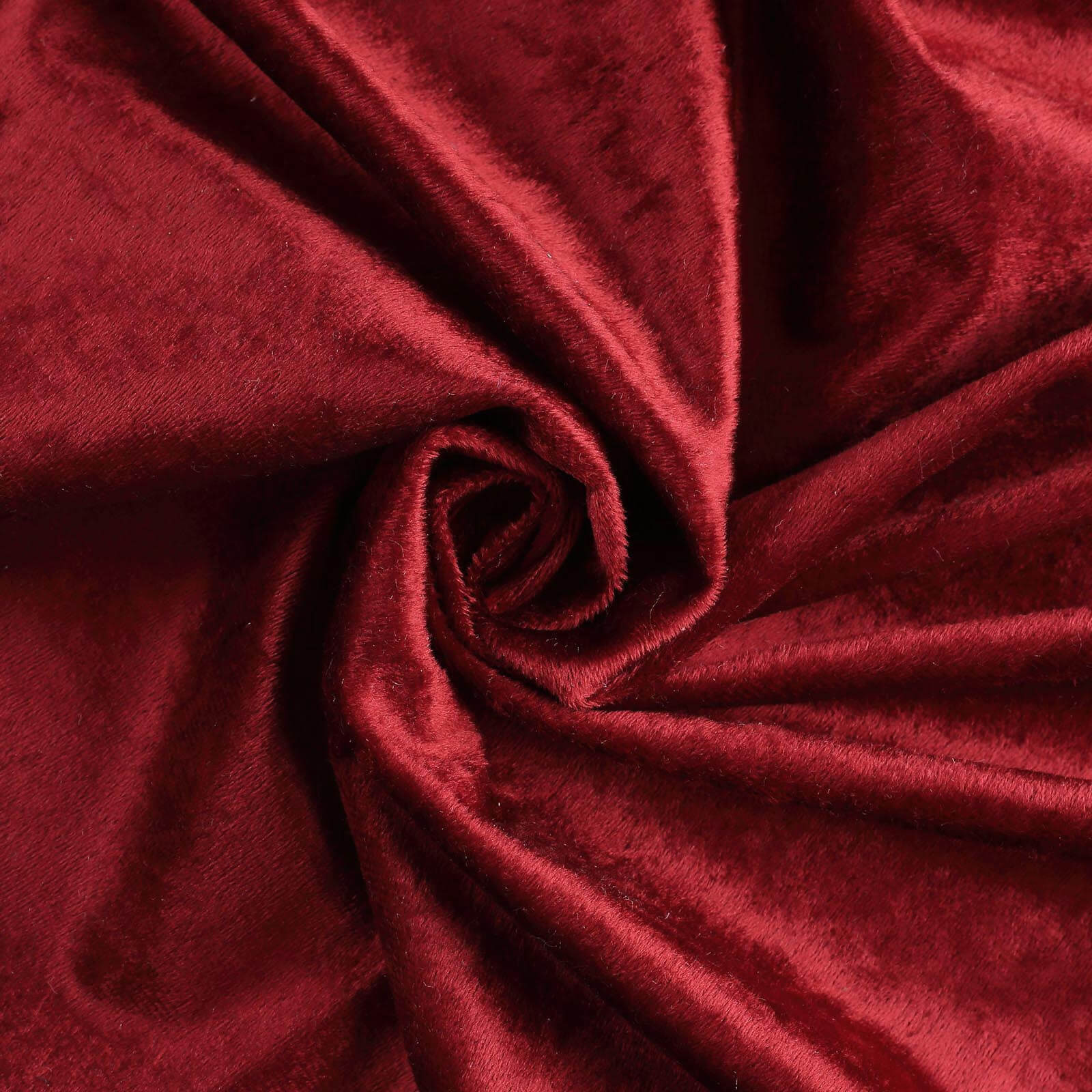 Premium Velvet 120" Round Tablecloth Burgundy - Reusable Soft & Seamless Table Cover