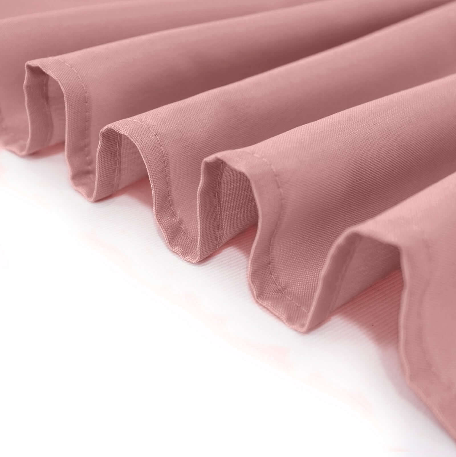 Polyester 72"x120" Rectangle Tablecloth Dusty Rose - Durable and Stylish Table Cover