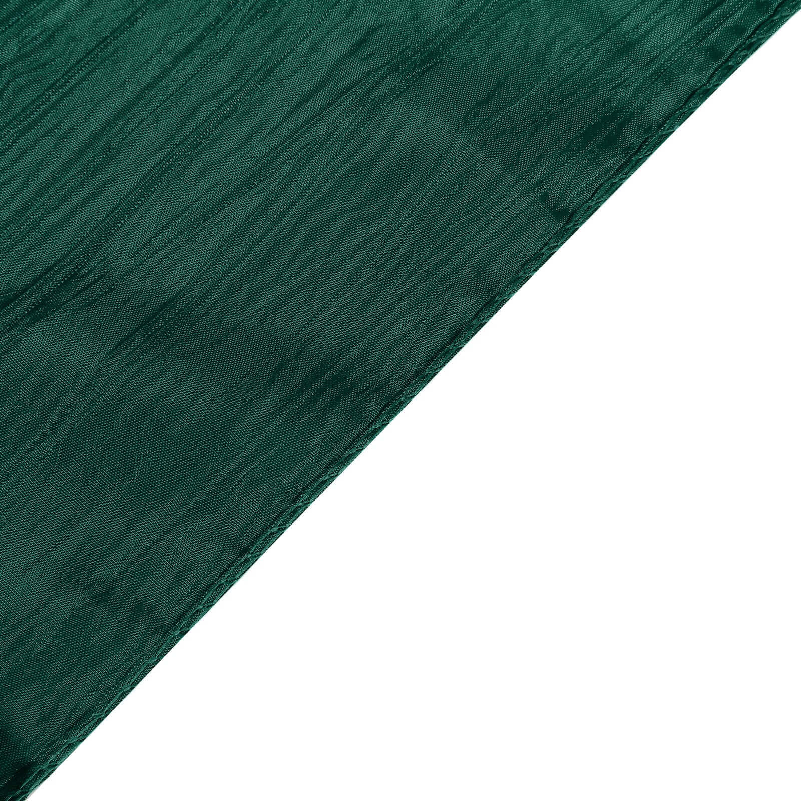 5 Pack Taffeta 6"x106" Chair Sashes Hunter Emerald Green Accordion Crinkle Texture - Stylish Decor for Weddings & Gatherings