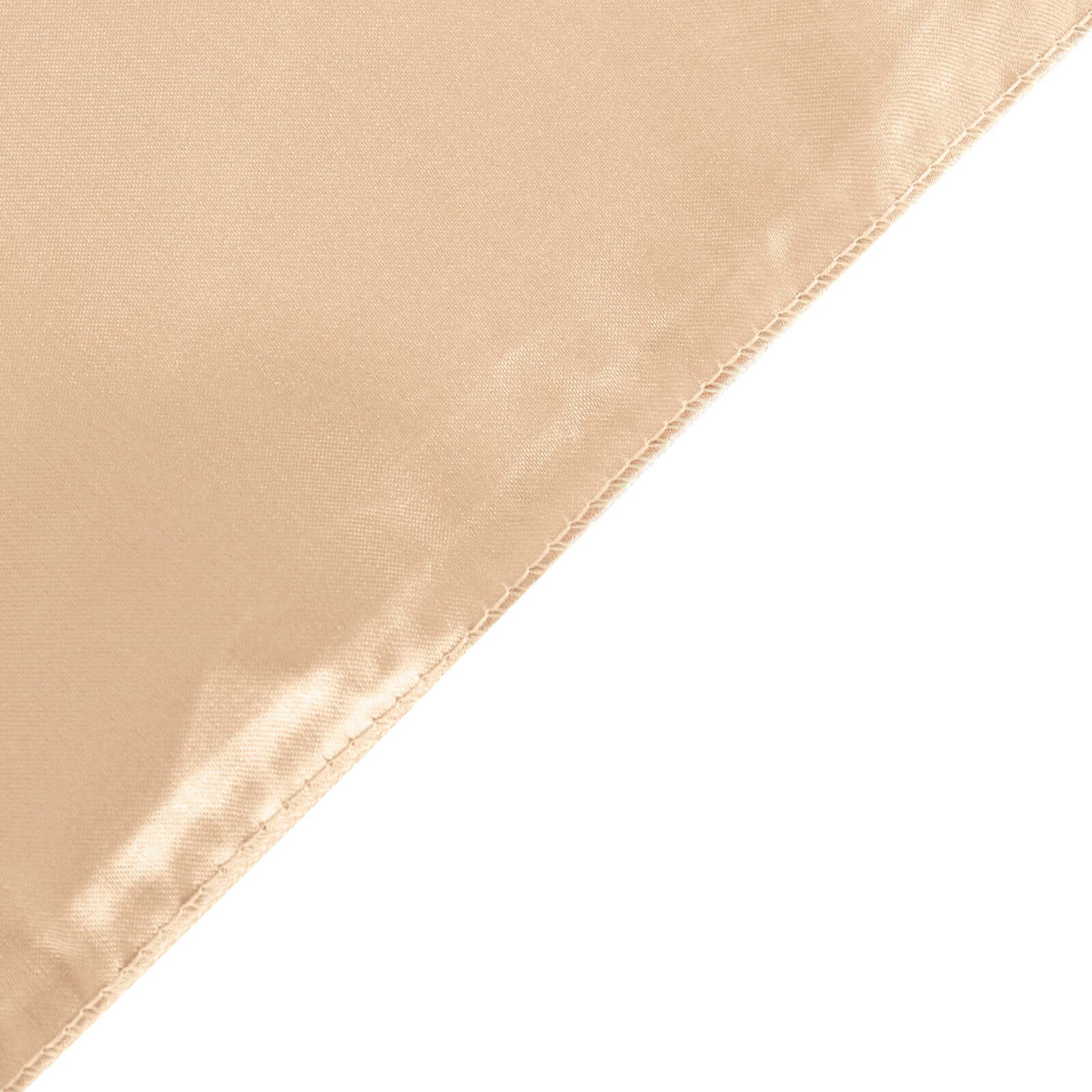 Satin 120" Round Tablecloth Nude - Stylish Seamless Table Cover