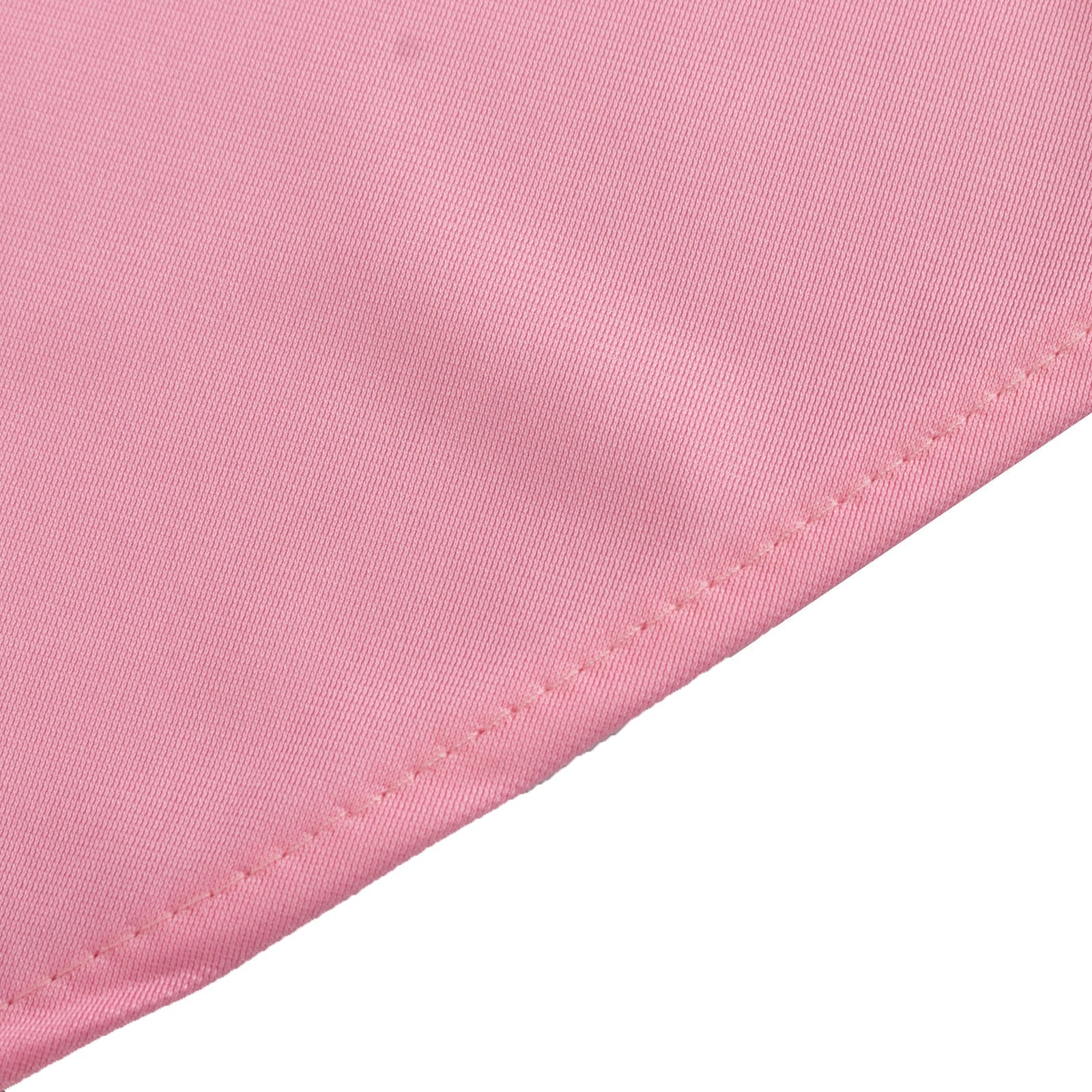 Scuba Round 90" Tablecloth Pink - Wrinkle Free & Stain Resistant Table Cover