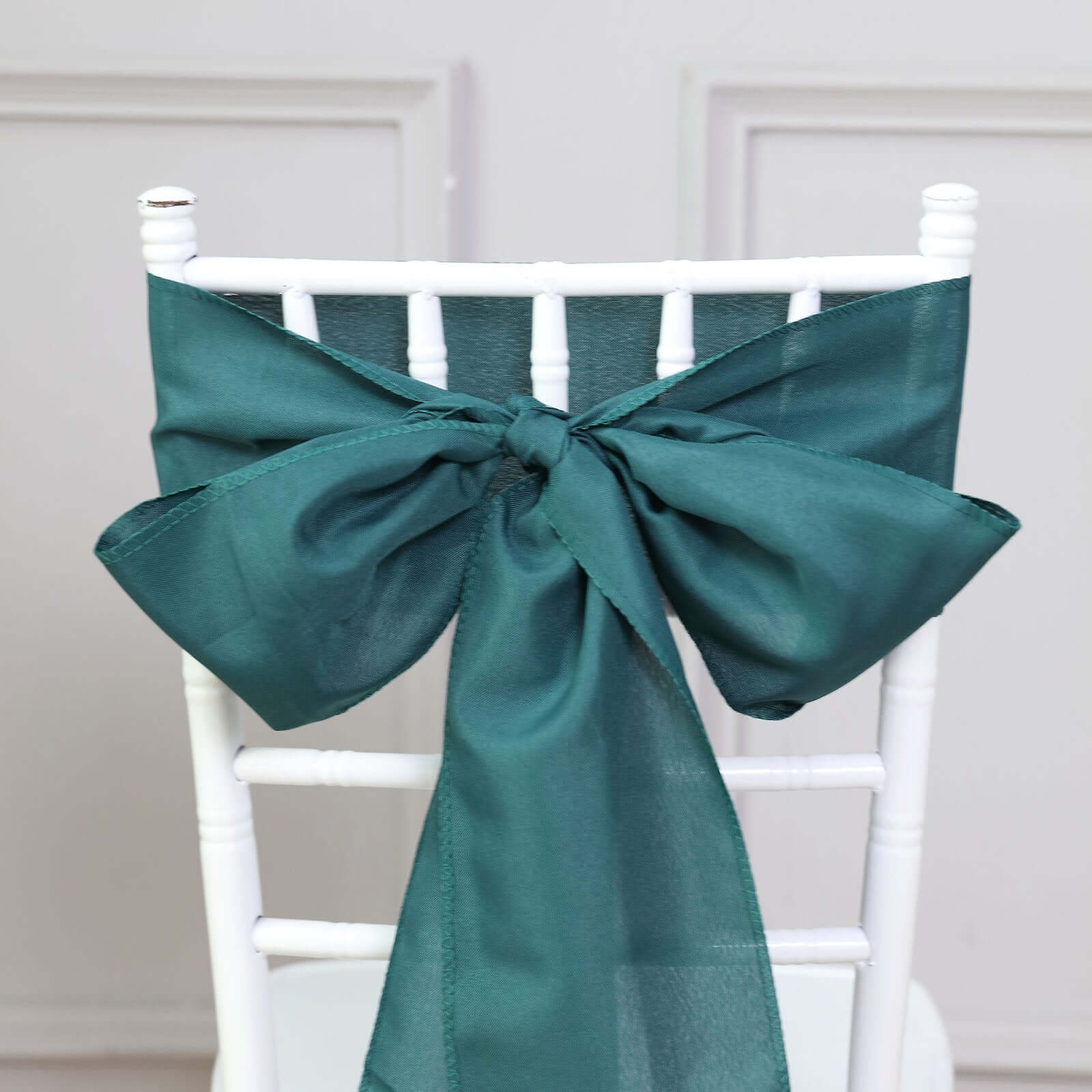 5 Pack Polyester Chair Sashes Peacock Teal 6"x108"