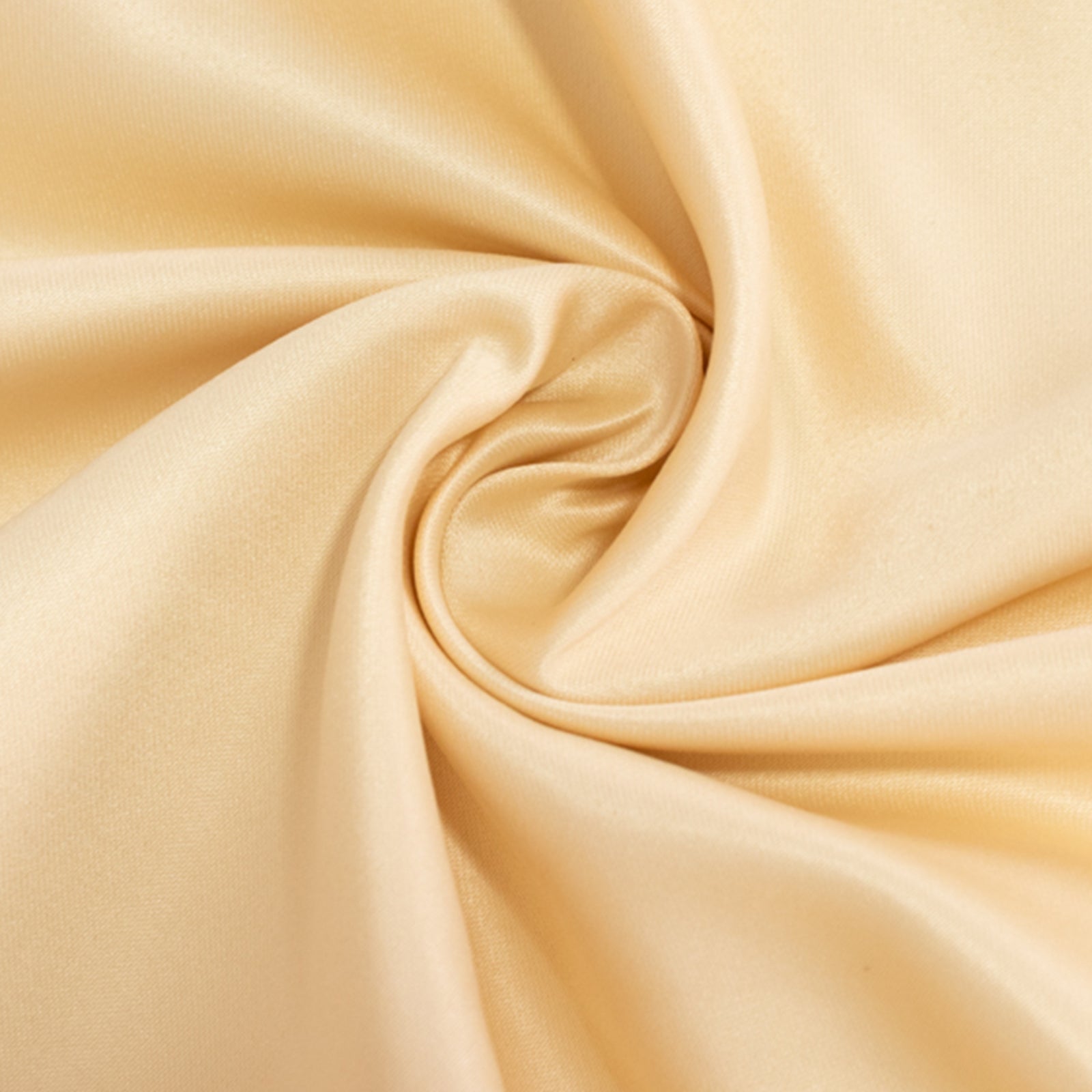 Lamour Satin 72"x72" Table Overlay Square Tablecloth Beige - Smooth Finish Table Topper