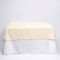 Polyester Square 70"x70" Tablecloth Beige - Wrinkle-Resistant & Durable Table Cover